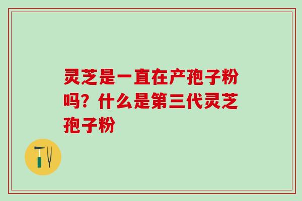 灵芝是一直在产孢子粉吗？什么是第三代灵芝孢子粉