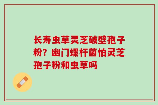 长寿虫草灵芝破壁孢子粉？幽门螺杆菌怕灵芝孢子粉和虫草吗