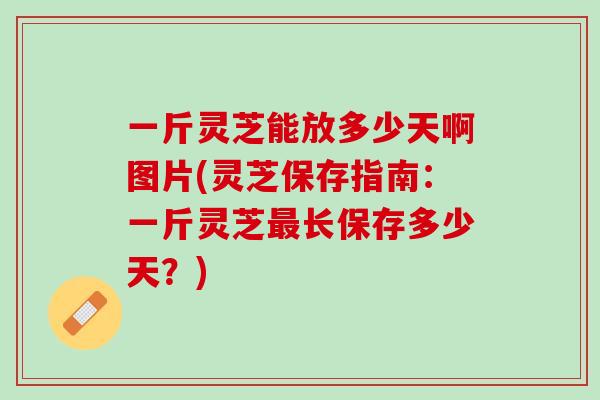 一斤灵芝能放多少天啊图片(灵芝保存指南：一斤灵芝长保存多少天？)