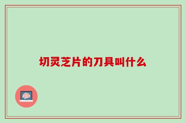 切灵芝片的刀具叫什么