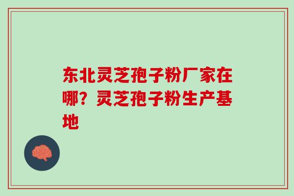 东北灵芝孢子粉厂家在哪？灵芝孢子粉生产基地