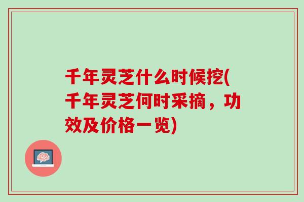 千年灵芝什么时候挖(千年灵芝何时采摘,功效及价格一览) 千年灵芝什么时候挖(千年灵芝何时采摘,功效及价格一览)