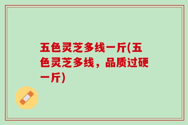 五色灵芝多线一斤(五色灵芝多线，品质过硬一斤)