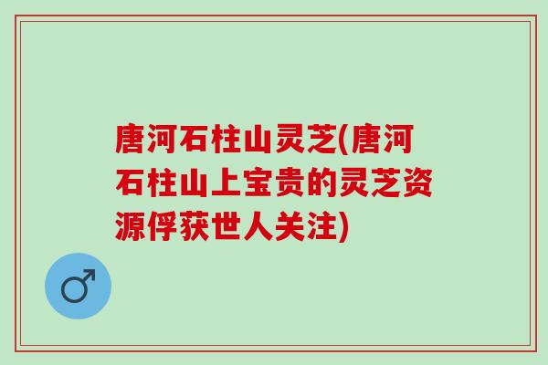 唐河石柱山灵芝(唐河石柱山上宝贵的灵芝资源俘获世人关注)