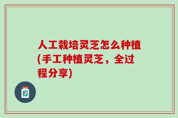 人工栽培灵芝怎么种植(手工种植灵芝，全过程分享)