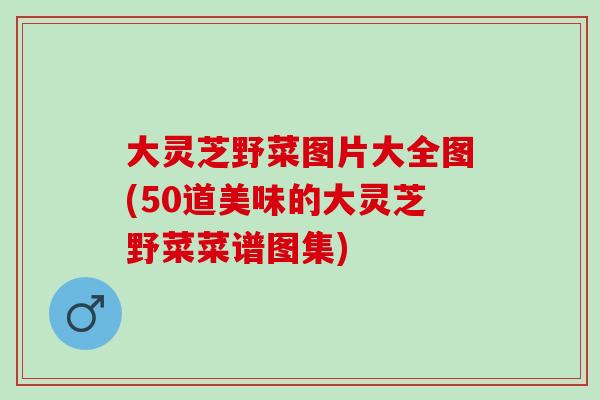 大灵芝野菜图片大全图(50道美味的大灵芝野菜菜谱图集)