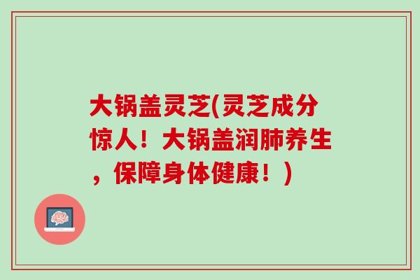 大锅盖灵芝(灵芝成分惊人！大锅盖润肺养生，保障身体健康！)