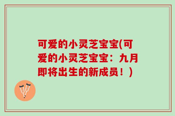 可爱的小灵芝宝宝(可爱的小灵芝宝宝：九月即将出生的新成员！)