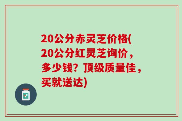 20公分赤灵芝价格(20公分红灵芝询价，多少钱？质量佳，买就送达)