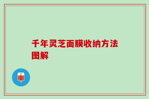 千年灵芝面膜收纳方法图解