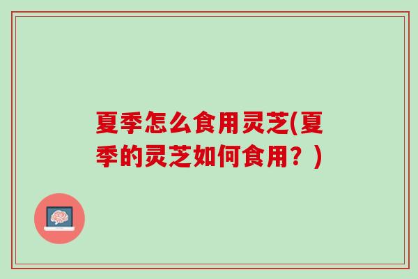 夏季怎么食用灵芝(夏季的灵芝如何食用？)