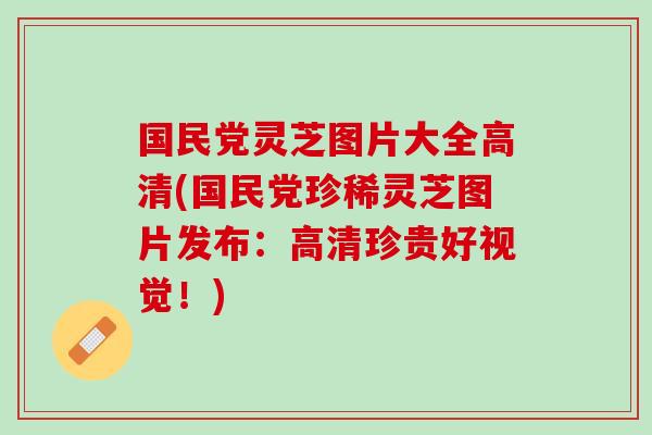 国民党灵芝图片大全高清(国民党珍稀灵芝图片发布：高清珍贵好视觉！)