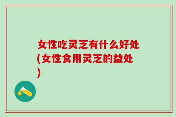 女性吃灵芝有什么好处(女性食用灵芝的益处)