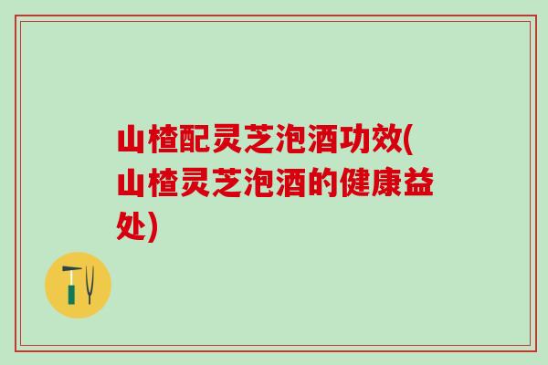 山楂配灵芝泡酒功效(山楂灵芝泡酒的健康益处)