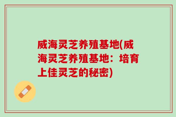 威海灵芝养殖基地(威海灵芝养殖基地：培育上佳灵芝的秘密)