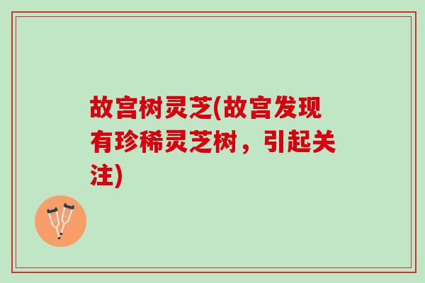 故宫树灵芝(故宫发现有珍稀灵芝树，引起关注)