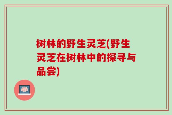树林的野生灵芝(野生灵芝在树林中的探寻与品尝)