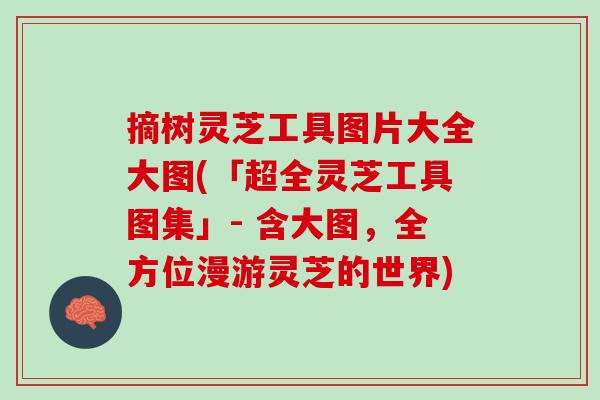 摘树灵芝工具图片大全大图(「超全灵芝工具图集」- 含大图,全方位漫游灵芝的世界) 摘树灵芝工具图片大全大图(「超全灵芝工具图集」- 含大图,全方位漫游灵芝的世界)