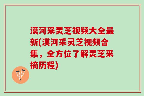 漠河采灵芝视频大全新(漠河采灵芝视频合集,全方位了解灵芝采摘历程) 漠河采灵芝视频大全新(漠河采灵芝视频合集,全方位了解灵芝采摘历程)