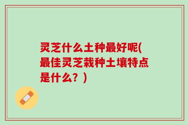 灵芝什么土种最好呢(最佳灵芝栽种土壤特点是什么？)