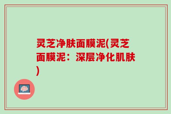 灵芝净肤面膜泥(灵芝面膜泥:深层净化) 灵芝净肤面膜泥(灵芝面膜泥:深层净化)