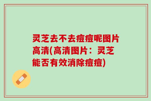 灵芝去不去痘痘呢图片高清(高清图片：灵芝能否有效消除痘痘)