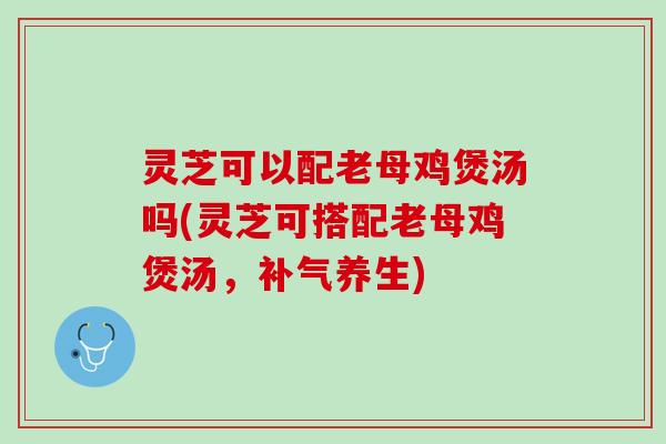 灵芝可以配老母鸡煲汤吗(灵芝可搭配老母鸡煲汤,养生) 灵芝可以配老母鸡煲汤吗(灵芝可搭配老母鸡煲汤,养生)