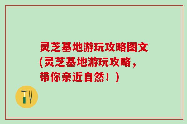 灵芝基地游玩攻略图文(灵芝基地游玩攻略，带你亲近自然！)