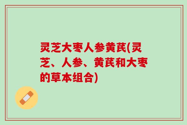 灵芝大枣人参黄芪(灵芝、人参、黄芪和大枣的草本组合) 灵芝大枣人参黄芪(灵芝、人参、黄芪和大枣的草本组合)