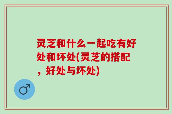 灵芝和什么一起吃有好处和坏处(灵芝的搭配，好处与坏处)