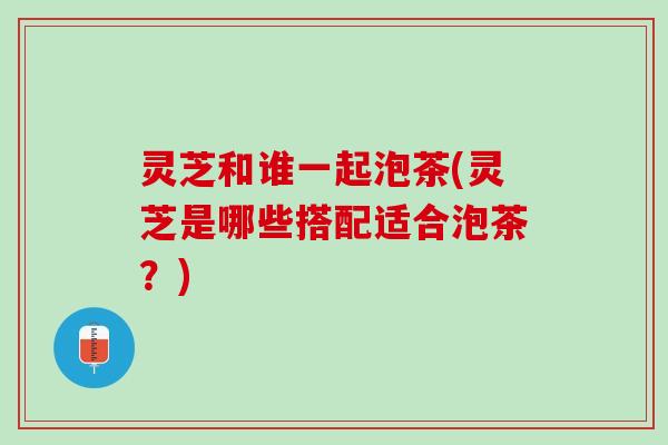 灵芝和谁一起泡茶(灵芝是哪些搭配适合泡茶？)