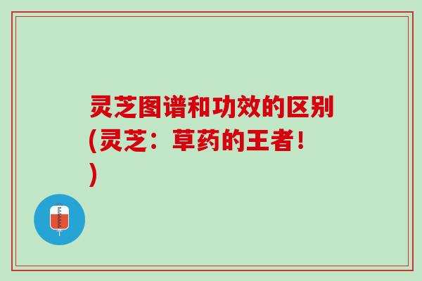 灵芝图谱和功效的区别(灵芝：草药的王者！)