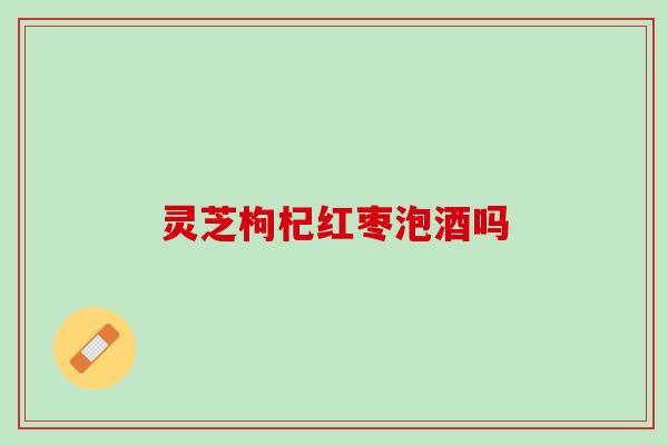 灵芝枸杞红枣泡酒吗