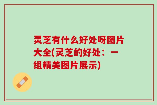 灵芝有什么好处呀图片大全(灵芝的好处：一组精美图片展示)