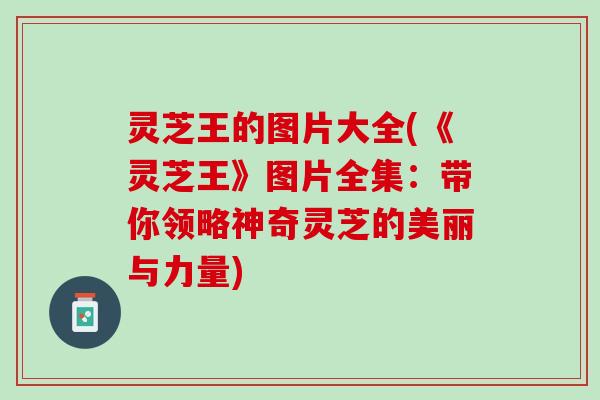 灵芝王的图片大全(《灵芝王》图片全集：带你领略神奇灵芝的美丽与力量)