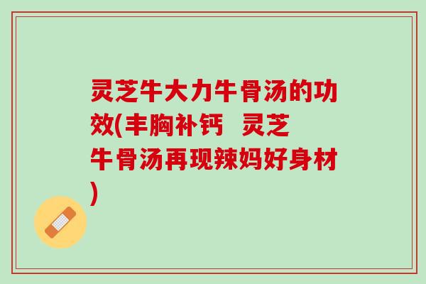 灵芝牛大力牛骨汤的功效(丰胸补钙  灵芝牛骨汤再现辣妈好身材)