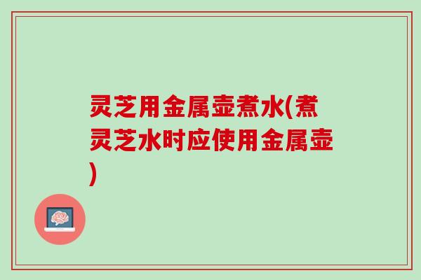 灵芝用金属壶煮水(煮灵芝水时应使用金属壶)
