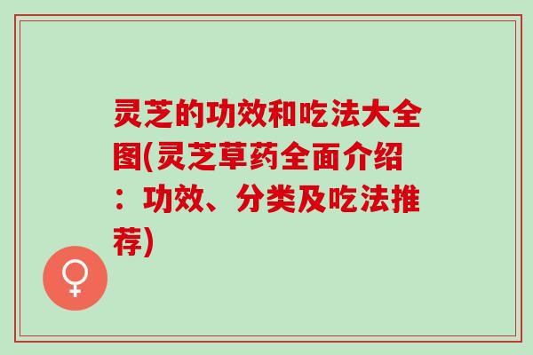 灵芝的功效和吃法大全图(灵芝草药全面介绍：功效、分类及吃法推荐)