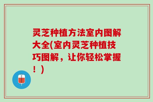 灵芝种植方法室内图解大全(室内灵芝种植技巧图解，让你轻松掌握！)