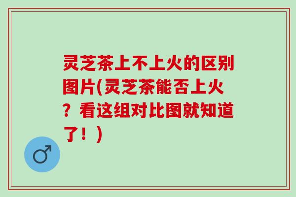 灵芝茶上不上火的区别图片(灵芝茶能否上火?看这组对比图就知道了!) 灵芝茶上不上火的区别图片(灵芝茶能否上火?看这组对比图就知道了!)