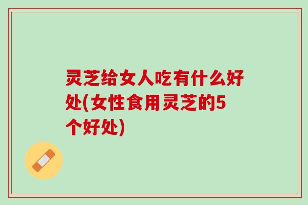 灵芝给女人吃有什么好处(女性食用灵芝的5个好处)