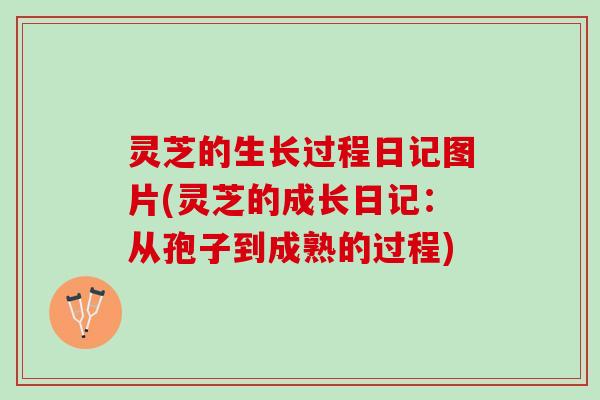 灵芝的生长过程日记图片(灵芝的成长日记：从孢子到成熟的过程)
