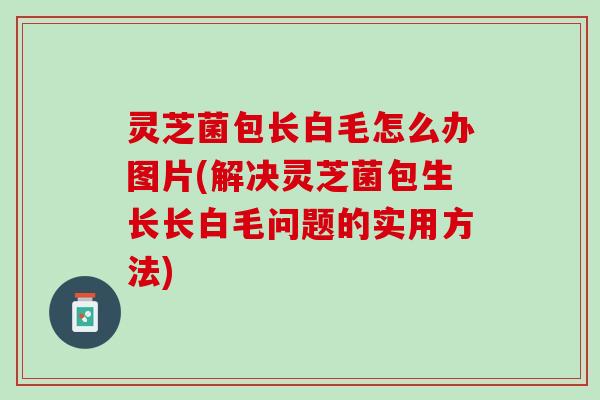 灵芝菌包长白毛怎么办图片(解决灵芝菌包生长长白毛问题的实用方法) 灵芝菌包长白毛怎么办图片(解决灵芝菌包生长长白毛问题的实用方法)