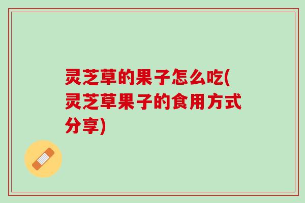 灵芝草的果子怎么吃(灵芝草果子的食用方式分享) 灵芝草的果子怎么吃(灵芝草果子的食用方式分享)