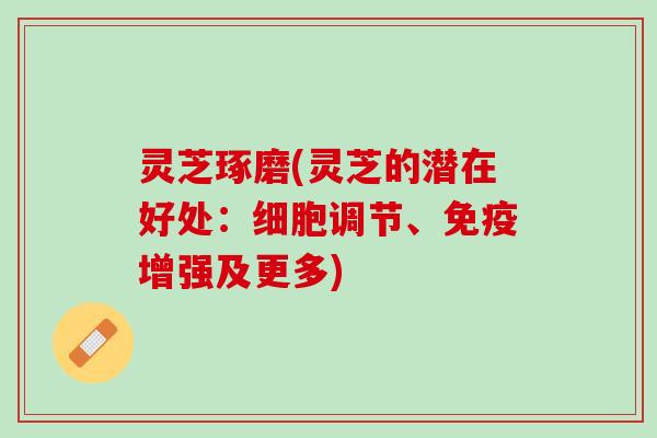 灵芝琢磨(灵芝的潜在好处：细胞调节、免疫增强及更多)