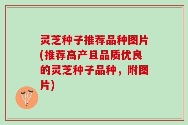 灵芝种子推荐品种图片(推荐高产且品质优良的灵芝种子品种，附图片)