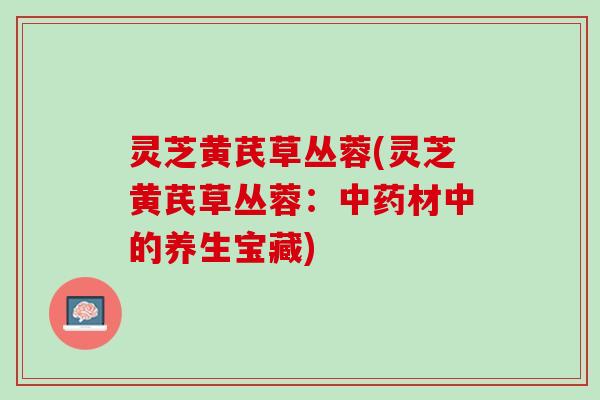 灵芝黄芪草丛蓉(灵芝黄芪草丛蓉：中药材中的养生宝藏)