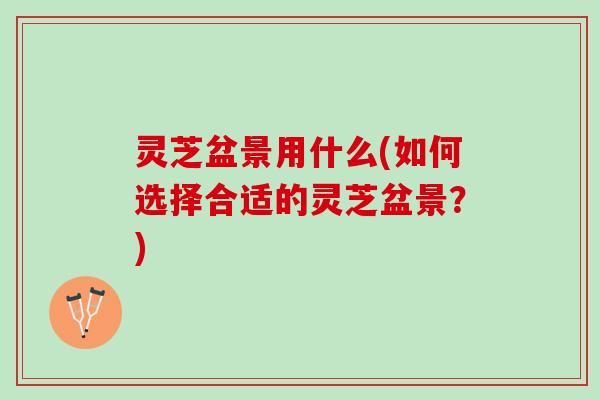 灵芝盆景用什么(如何选择合适的灵芝盆景？)