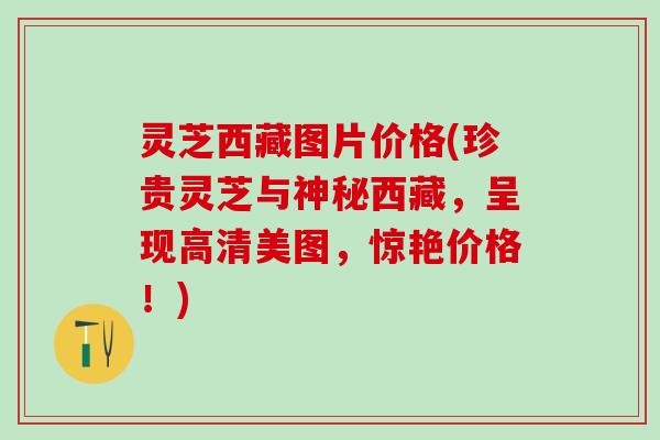 灵芝西藏图片价格(珍贵灵芝与神秘西藏，呈现高清美图，惊艳价格！)