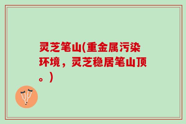 灵芝笔山(重金属污染环境，灵芝稳居笔山顶。)